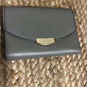 Kate Spade pebble grey trifold wallet